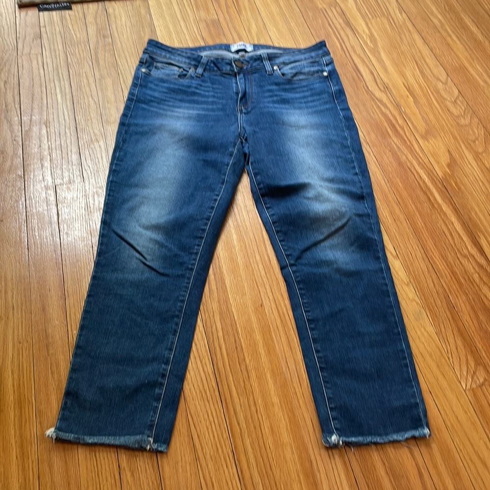 Paige “Kylie crop” jeans - frayed ankle cut